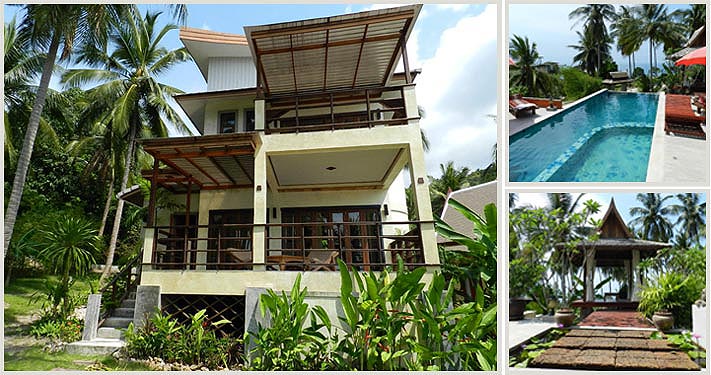 Luxury tropical island villa